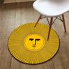 Starry Sun and Moon Rug Yoga Mat for Exercise Bar Living Room Round Carpet Artistic Floor Mat Lady Bedside Rugs Cat Dog Cushion