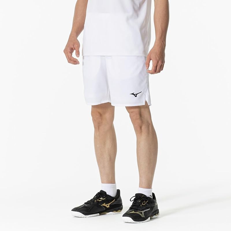 Tennis/Badminton Game Shorts, Half Pants, Japan Badminton Association Approved, Unisex, Adult, White, Size L (62JBB023)