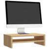 Monitor Stand In Sonoma Oak Finish 42 X 24 X 13 Cm Particleboard