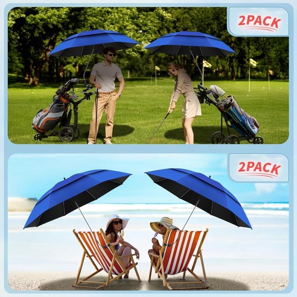 Umbrelă de Soare Reglabilă la 360° Protecție Solară Protecție UV Umbrelă de Plajă Dimensiune Mare cu Clește