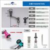 HEIGHTEN Adjustable Reel Handle with 19mm Aluminum Compatible with Shimano and Daiwa Spinning Arch Series Gray 45-50mm Knob, Reels, (Dark