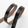 Simple Black Retro Women's Slender Belt, Beautiful and Elegant Pin Buckle Design, Alloy Buckle Head Belt, Women's Style