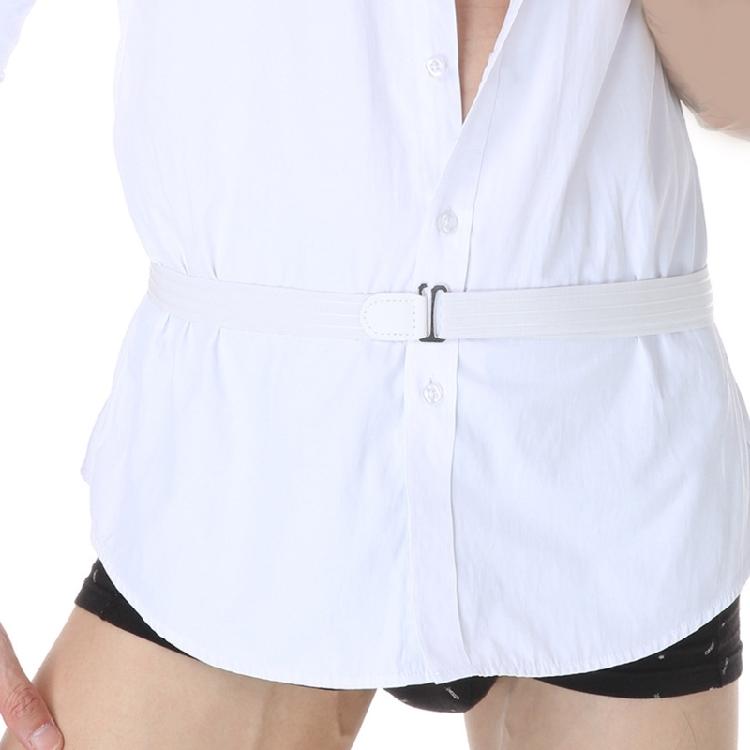 Multiuse Elastic Shirt Belt with Nonslip Designs Stretch Waist Belt Invisible for Formal Business Shirt and Daily Use