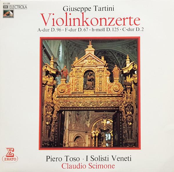 

LP Record GIUSEPPE TARTINI PIERO TOSO I S Violinkonzerte 63039 Electrola 1971 Germany Classical Used