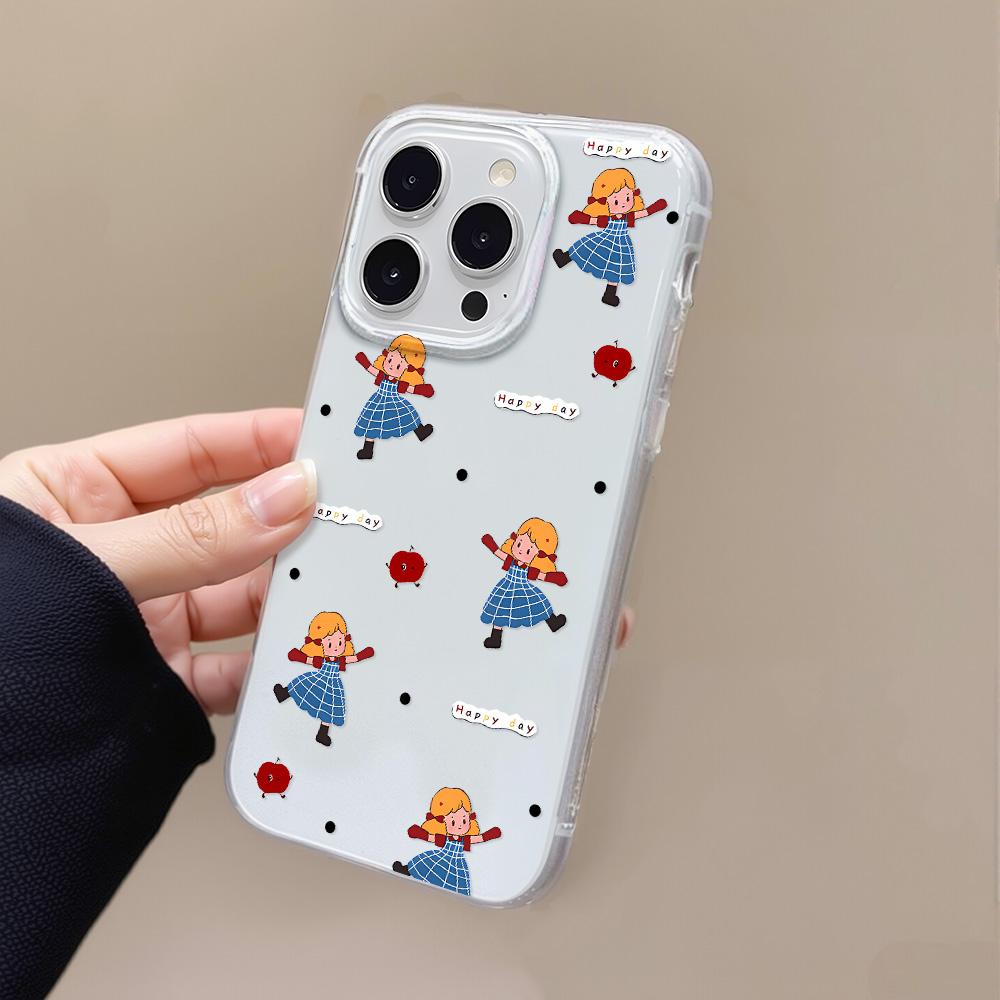 Расписной чехол для телефона для iPhone 12 13 15 16 iPhone 16 12 13 14 15 Pro 14 15 16 Pro Max Полное покрытие Противоударный Защита от отпечатков пальцев Свежий стиль Защитный чехол