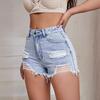 GMXIA Pantaloncini Denim Strappati da Donna