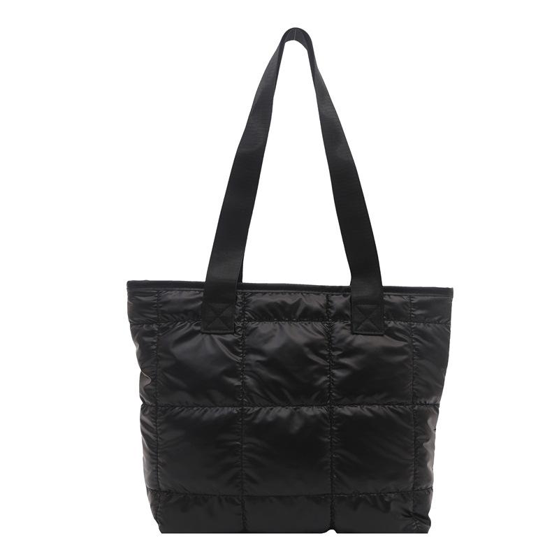 

Fashion autumn and winter new shoulder bag casual retro simple largecapacity bag trendy women s tote bag чёрный
