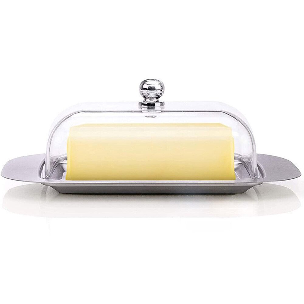 Sealing Butter Tray Large-capacity Fresh Keeping Box Butter Dish With Lid Stainless Steel Butter Preservation Case
