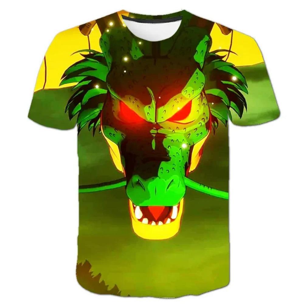 Summer Cartoon Animal Dog Dinosaur Printed Kids T-shirt Hip-hop Neutral Casual Round Neck T-shirt Boy Girl Tees Top