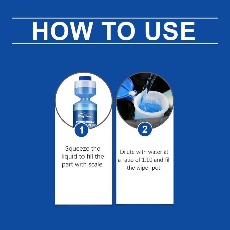 Rayhong 250ml Windshield Cleaning Fluid Automotive Glass Anti Drive Water Penetrating Decomposition Stubborn Oil Film Cleaner