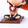 15CM Anime One Piece Sitting Portgas D Ace Cute Q Version Model Toy Gift Collection Action Figure Desktop Car Ornament PVC