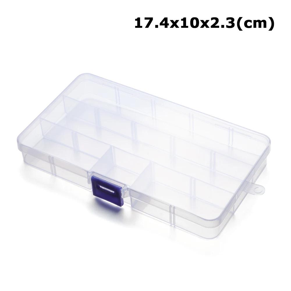 Plastic Transparent Storage Box Baby Feeding Holding Case Jewelry Beads Container Box Fishing Tools Home Daily Accessories