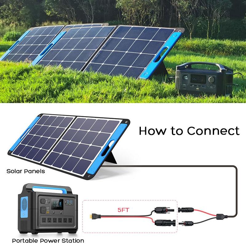 6m/20FT 3m/10FT 12AWG Solar Panel Connector to XT60 Cable for ALLPOWERS Ecoflow RIVER/DELTA Anker SOLIX C1000 Solar Generators