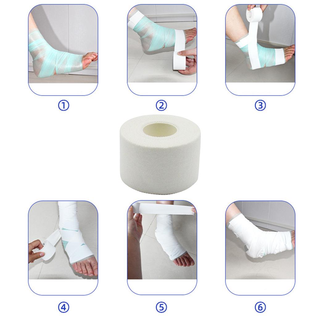 Self Adhesive Cotton Bandage Athletic Bandage 1''x9.95yd 1.5''x9.95yd Medical Tape Bandage Wrap for Sports Injury