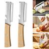 Vegetable Peeler with Wooden Handle 3-in-1 Fruit Peeler Scallion Shredder And Bottle Opener Efficient Kitchen Tool