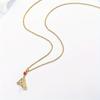 Elegant Heart-Shaped Bear Pendant Necklace Fashionable Trendy Y2K Style Jewelry Cute Gift For Women's Birthday
