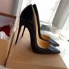 European and American New Sexy Plus Size Pointed-toe High Heels Stiletto Single Shoes Women's Shoes 12 Cm