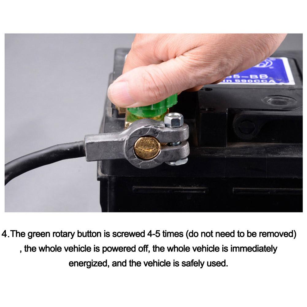 Professional Zinc Alloy Car Battery Switch  Cut-off Switch Protector Battery leak-proof Terminal Car Battery Power-off Switch