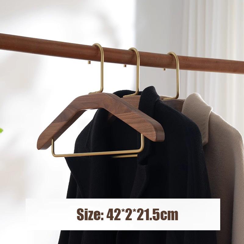 Natural Wood Hanger for Coat Thickening Widen Wood Clothes Hangers Clothes Store Display Hanging Rack Wardrobe Storage Organizer