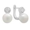 Silver Earrings with Natural Pearls (2187219)