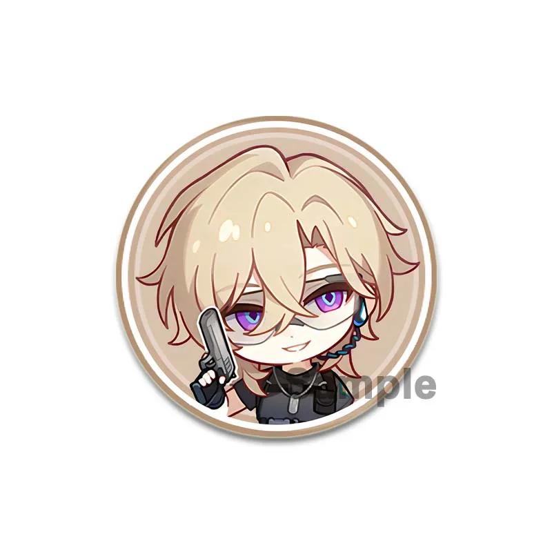 

32/44/58 мм Honkai Star Rail Брошь на рюкзак Asta Hook Kafka Arlan мультфильм косплей значок на лацкан булавки для одежды аксессуары подарок 32mm