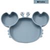 Silicone Suction Crab Plate: Divided Baby Tableware for Feeding & Weaning