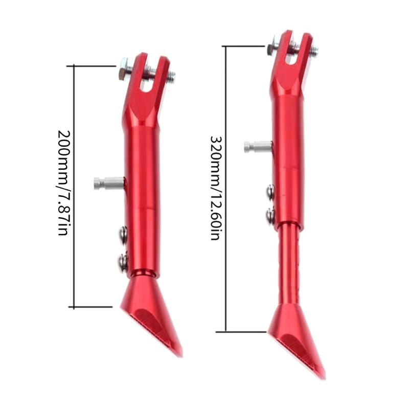 Soporte para caballete lateral Soporte para caballete de estacionamiento de motocicletas Soporte para caballete lateral ajustable Soporte para trípode