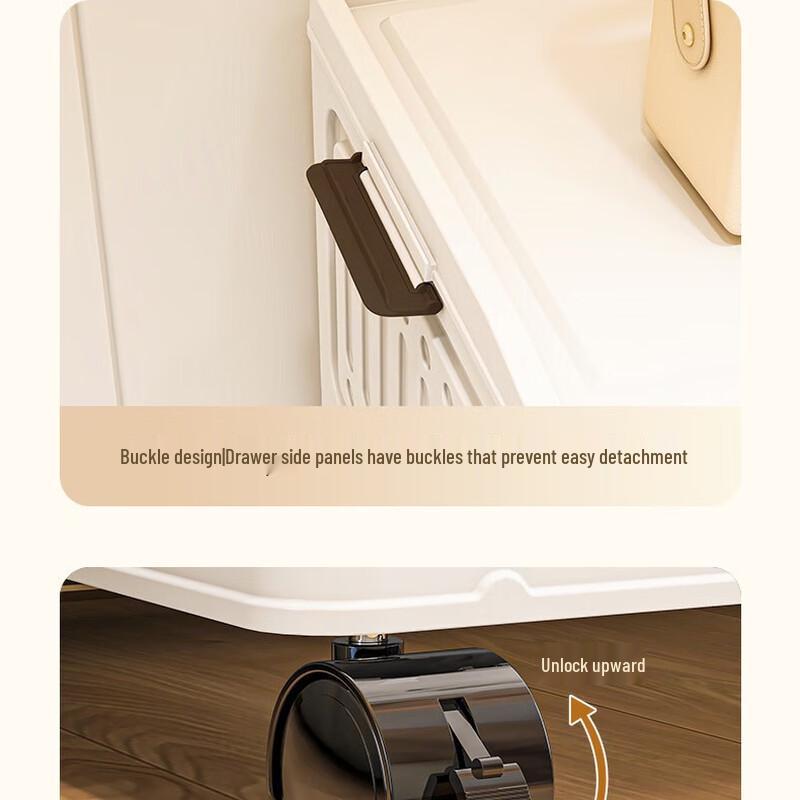 Miflame Plastic Home Storage Cabinet