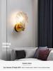 Italian Glass Wall Light for Master Bedroom, Bedside, Stairway, or Living Room Aisle.