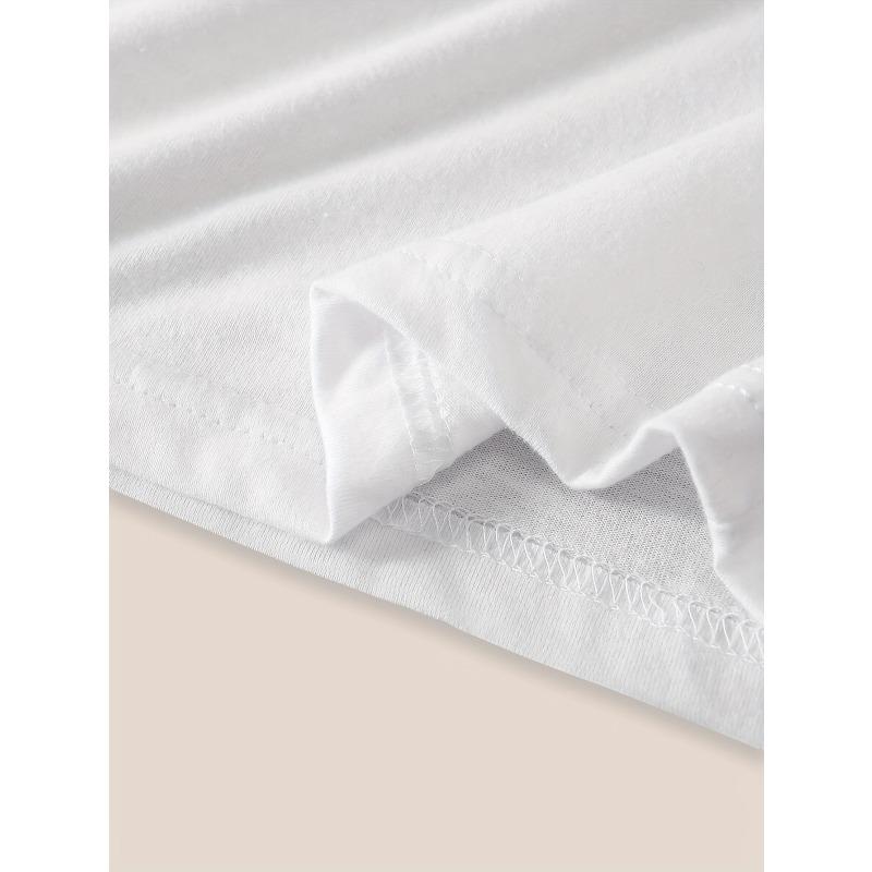 European Size Women's Casual Dragonfly Watercolor Print T-Shirt - Breathable Summer Short Sleeve Round Neck Top,