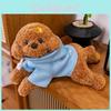 Dog Hoodie Teddy Plush Toy Cute Cartoon Collar Animal Doll Girl Birthday Gift