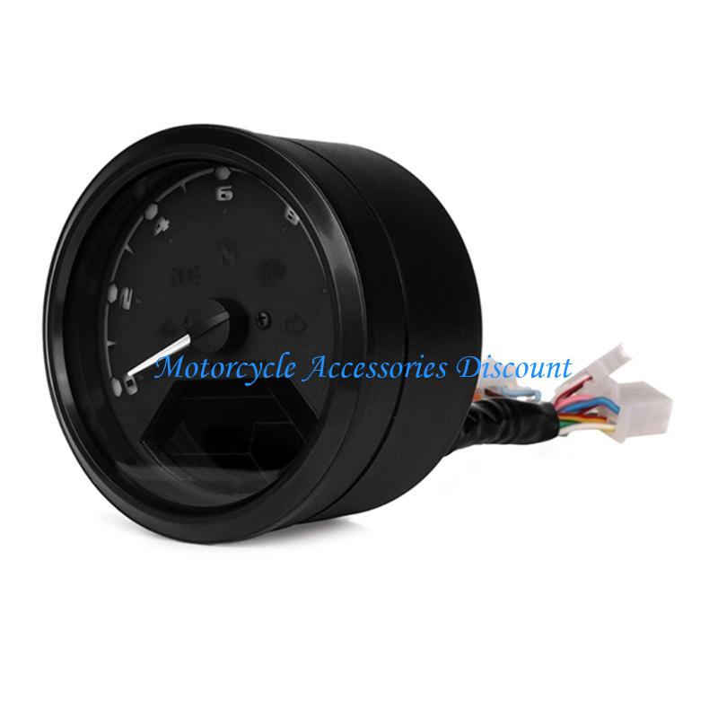 H7JD 12V Motorrad Tacho Drehzahlmesser Kraftstoffanzeige Armaturenbrett Anzeigen Zifferblatt Kilometerzähler LCD Digital