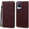 Pro Vivo V21 Pouzdro Silikonové Peněženkové Vyklápěcí Pouzdro na Telefon pro Vivo V2050 V2066 V2108 VivoV21 Kožené Pouzdro Coque pro Vivo V21 5G Fundas
