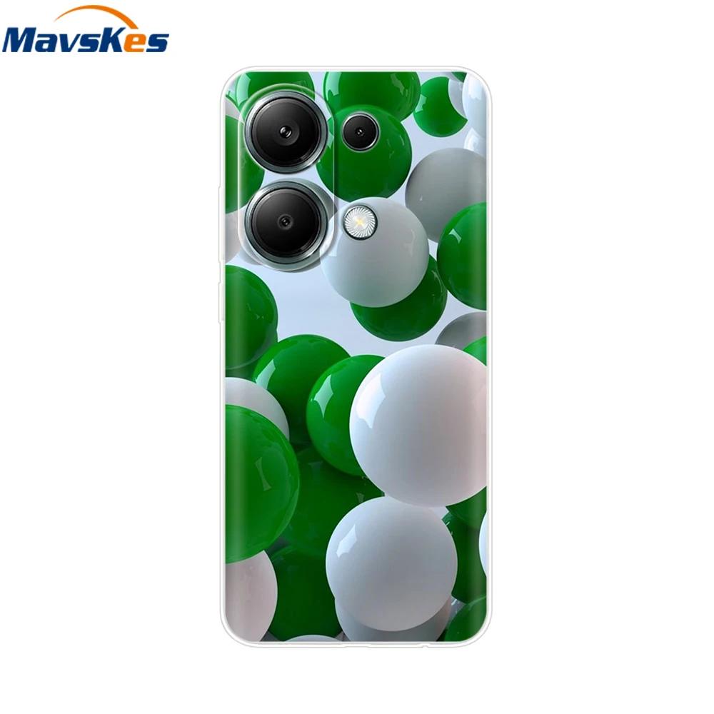 For Xiaomi Redmi Note 13 4G Case Note13 Cover Soft Clear Silicone TPU Back Case Funda For Redmi Note 13 Pro 4G Phone Cases Coque