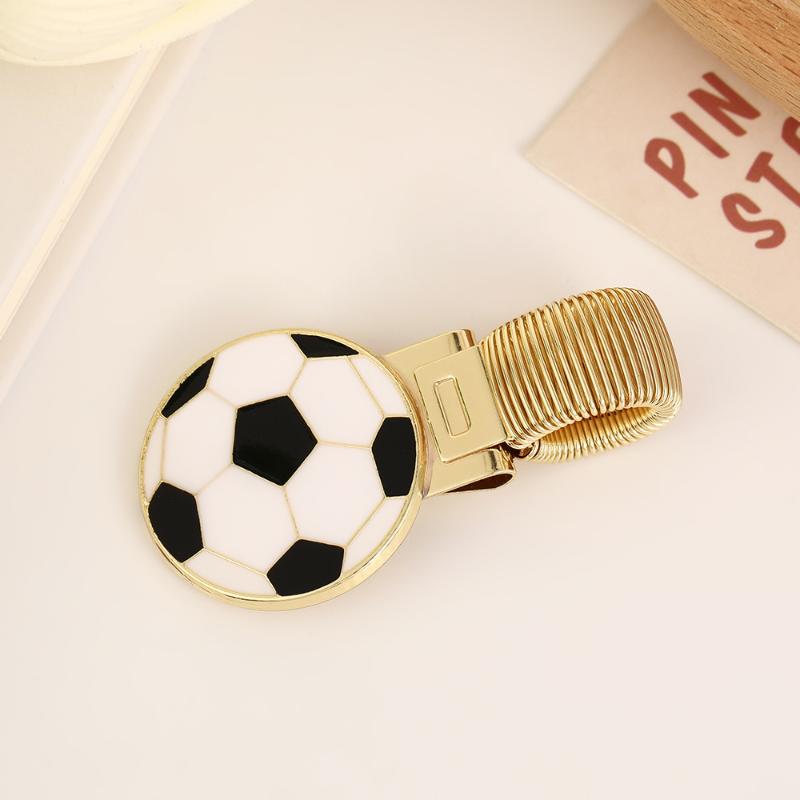 Football-Themed Metal Pen Clip With Spring, Creative Retro Spring Pen Clip, Student Pen Clip, School Supplies