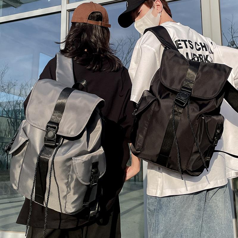 Children's Schoolbags College Students Girls High School Students Solid Color Backpack Junior High School Students Elementary School Students Backpack