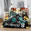 3D Kaiju No.8 Anime Cartoon Soft Flannel Blanket for Bed Bedroom Sofa Picnic,Throw Blanket for Cover Office Gift Kids