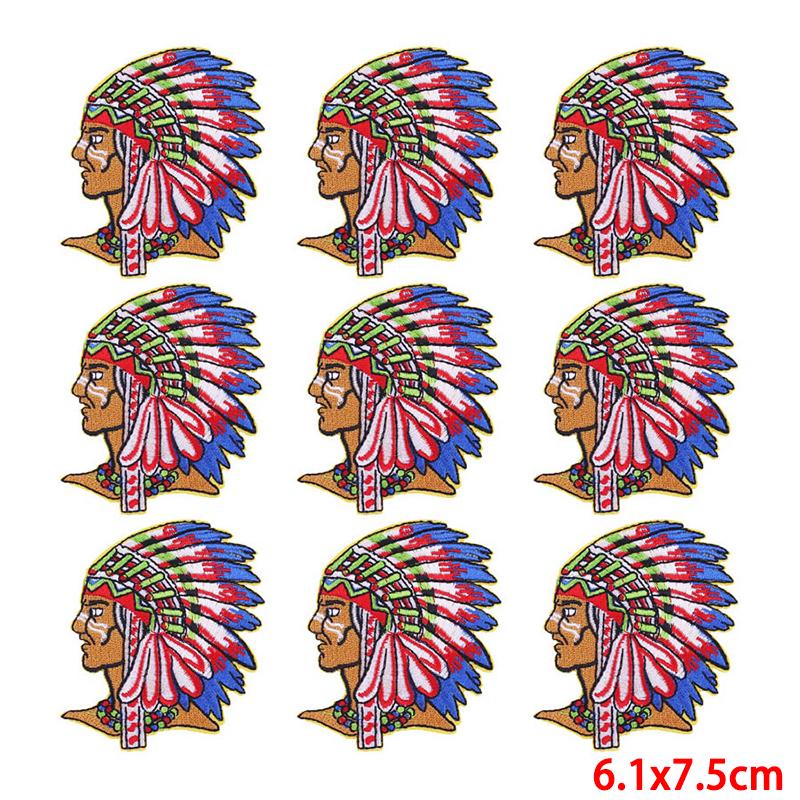 10 Pcs/lot Wholesale Embroidery Patch Iron On Patches For Clothing Patches On Clothes Jackets Decor Applique Sew Supplies
