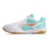 Li Ning Table Tennis Cushioning Slip Resistant Abrasion Resistant Low top Training Shoes Unisex White Blue APTP002-2