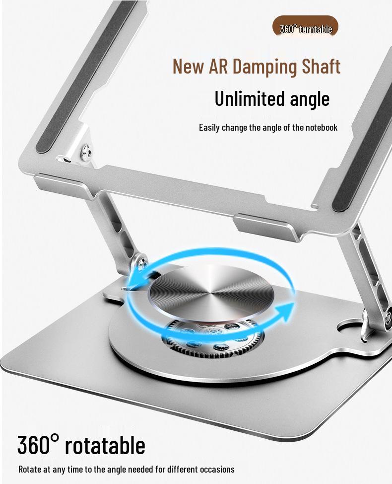 Rotatable Foldable Laptop Cooling Stand with Height Adjustment