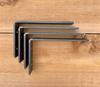 Metal Black Floating Shelf Brackets with Lip for Kitchen, Bathroom, Bedroom