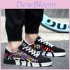 Men Spring Casual Flat Colorful Cool Graphic Low Top Canvas Sneakers Shoes Stylish And Breathable Design