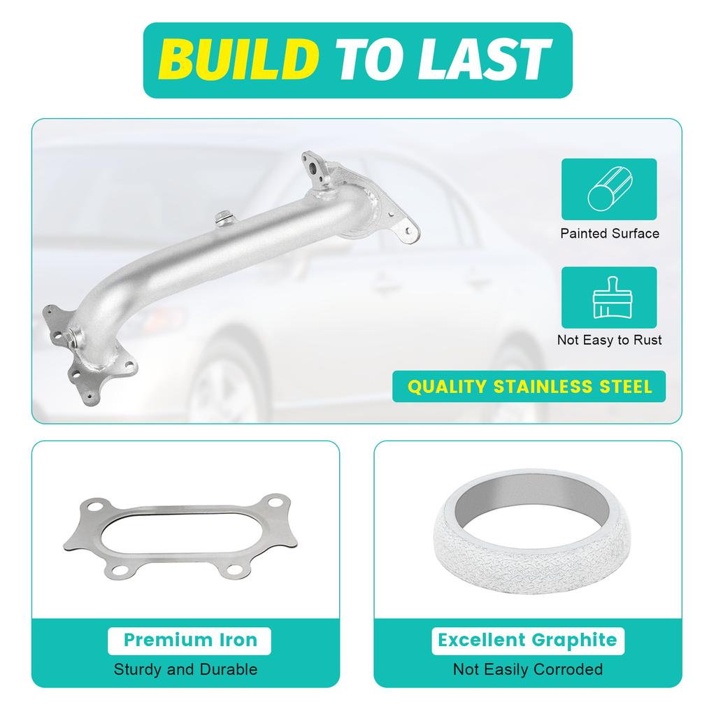 T-304 Stainless Steel Exhaust Manifold JDM Racing Header for 06-11 Honda Civic 1.8L Boost HP