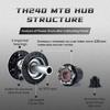 TANKE 120 Click Hub Bearing MTB Hub Front Rear 32 36 Holes Disc Brake Bicycle Hubs 7 8 9 10 11 12 Speed Quick Release 6 Pawl Hub