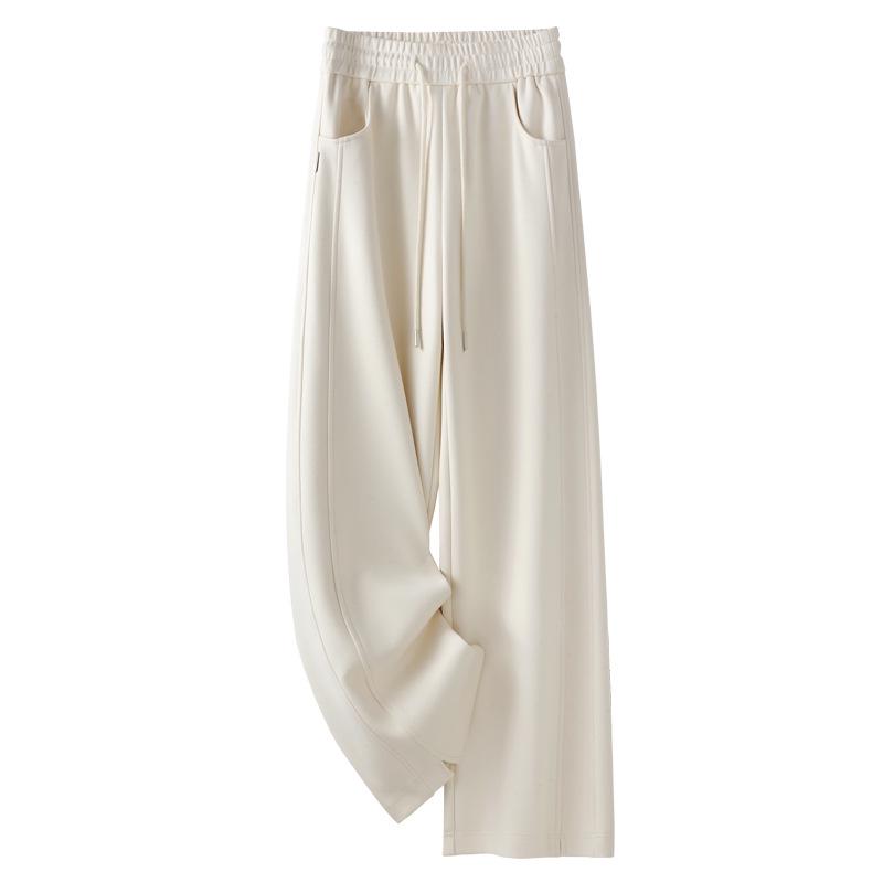 

Женские брюки цвета хаки из шерсти с высокой посадкой, облегающие, с широкими штанинами - Коллекция Осень/Зима 2024 3XL