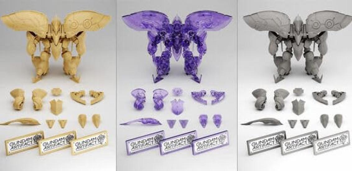 Gundam Artifact Массовая модель Qubeley Набор из 3 частей, совместимый с Qubeley