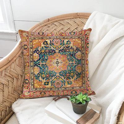 Vintage Bohemian Style Printed Pillow Ins Style Sofa Pillow Covers Home Decor Pillow Covers
