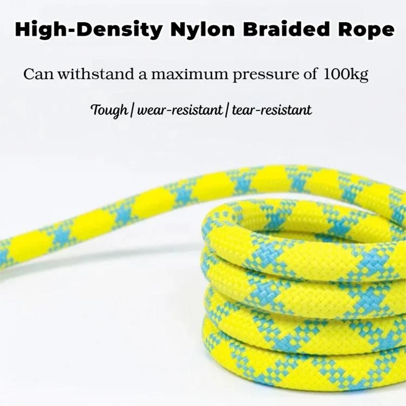 All-in-one Design Dog Leash Collar Set for Small Medium Dogs, Durable Braided Rope Slip Lead Pet Training Leash