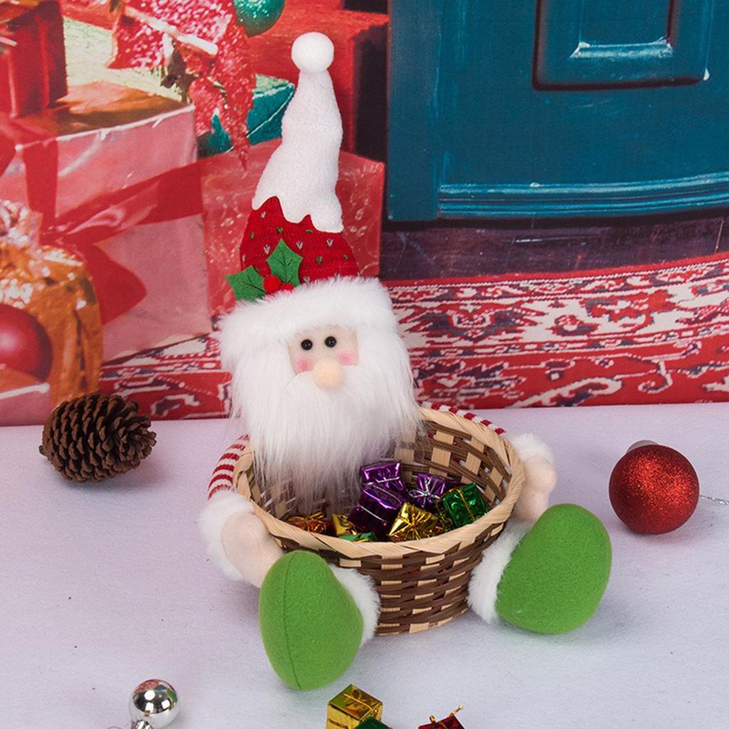 Xmas Fruit Basket Children"s Gift Candy Box Xmas Candy Basket for Home Decor