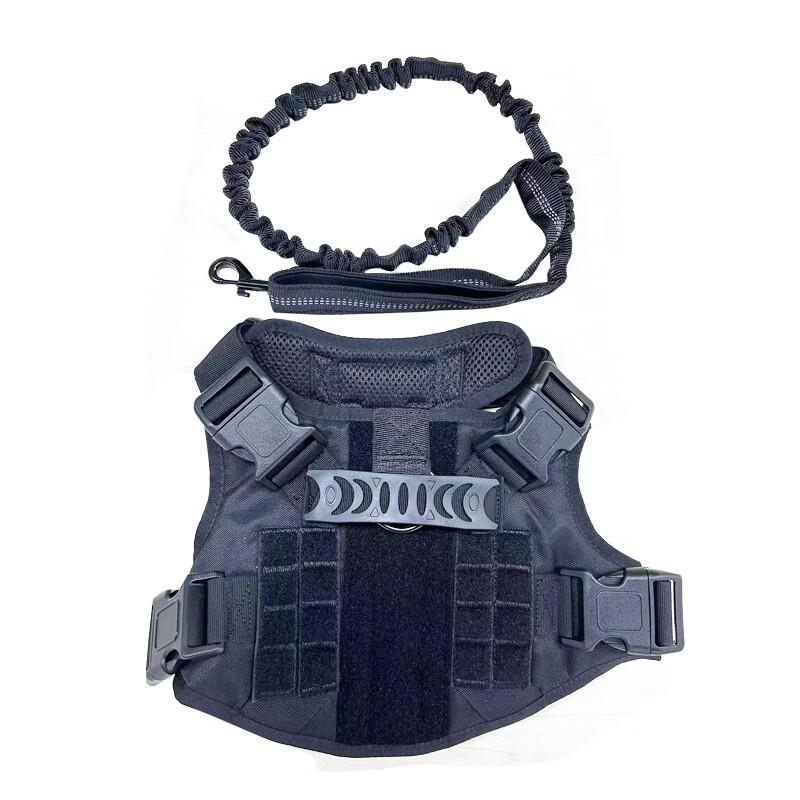WEZHO Tactical Dog Harness & Leash Set